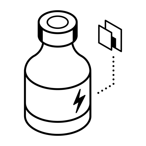 一个外卖罐头包装图标，能量饮料矢量在等距设计图片下载