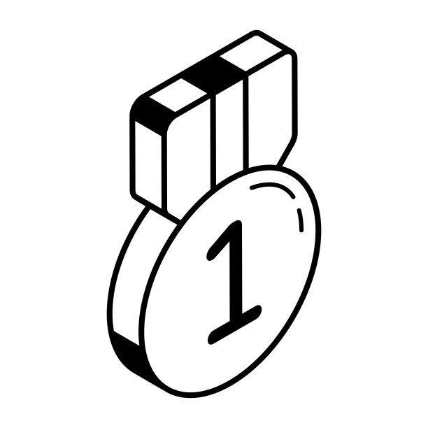 位置标识的直线等距图标图片下载