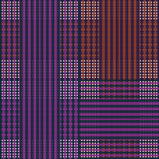 无缝图案紫色和红色格子格子图案。乡村的插图背景。木质装饰风格法兰绒织物，纹理织物图片下载