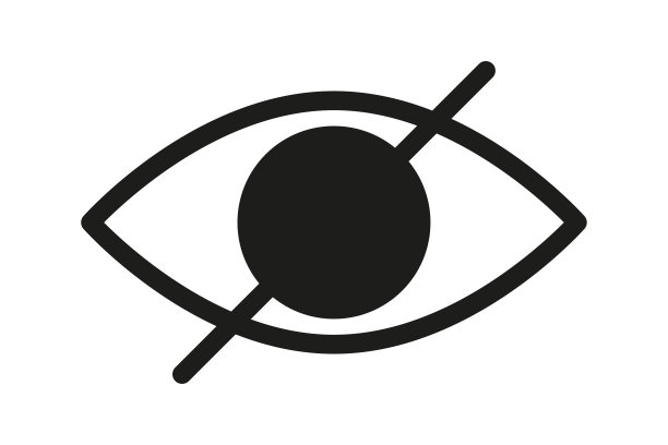 密码隐秘图标。数据私隐及敏感内容标示图标。矢量图图片下载