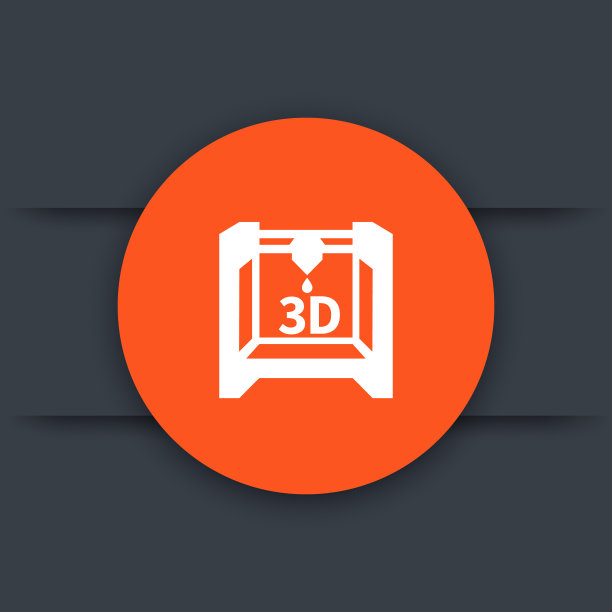 3d打印机，增材制造圆形图标图片下载