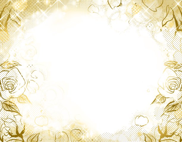 70年代的手画漫画，用钢笔画玫瑰盛开和花瓣跳舞的插图。图片下载