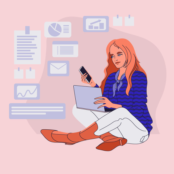 年轻女子是坐着的女孩拿着笔记本电脑图片下载