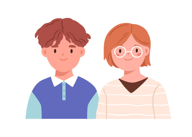 孩子夫妇的脸肖像快乐的女孩在眼镜图片下载