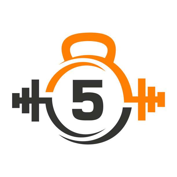 健身标志上有5个字母健身房和5个字母健身图片下载