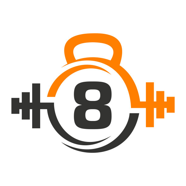 健身标志上有8个字母健身房和8个字母健身图片下载