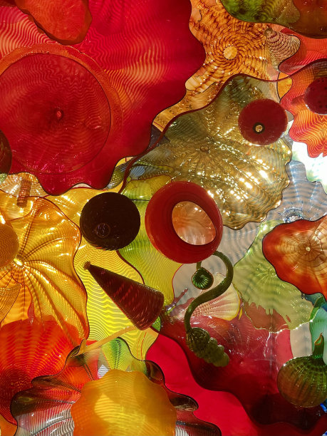 彩色玻璃花图片下载