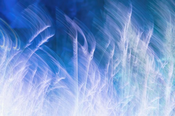 抽象的蓝色现代背景。模糊抽象的自然，草甸。图片下载