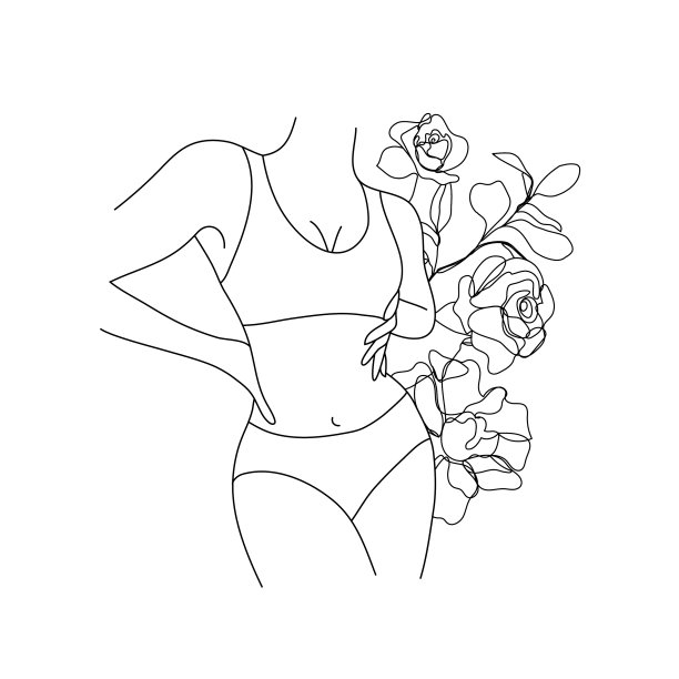 抽象的女性形象图片下载