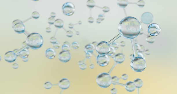 水的3D分子设计图片下载
