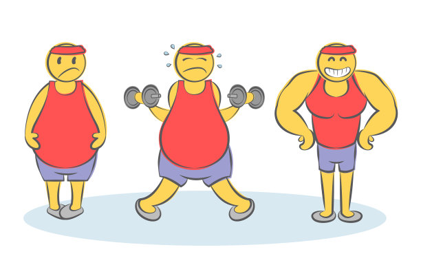 搞笑涂鸦概念前后身体图片下载