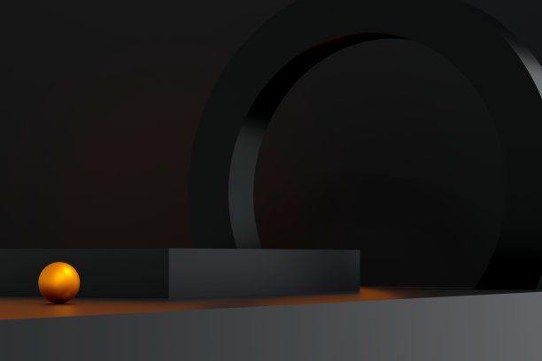 黑色的领奖台在舞台上以黑色和金色的平台最少。展示化妆品和珠宝产品的舞台。舞台黑色基座现代3d工作室黑暗平台图片下载
