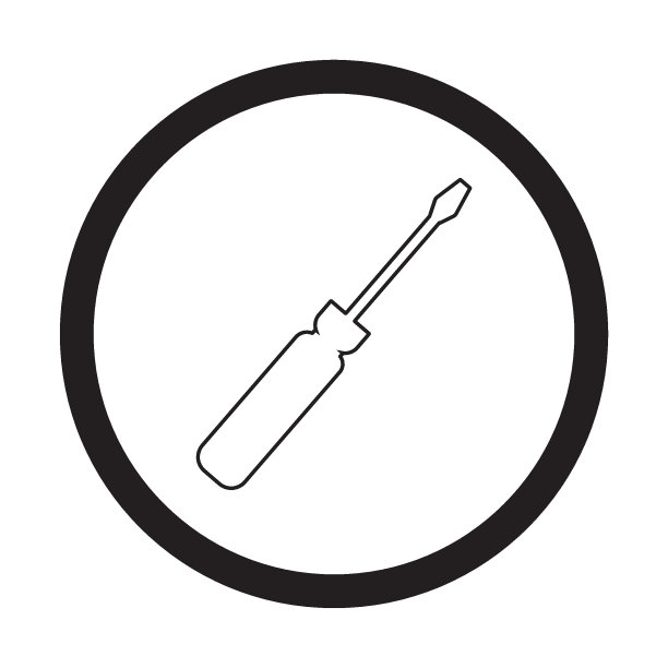 螺丝刀标志股票图片下载