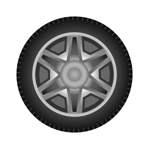 一套车轮。汽车轮胎。轮盘图标孤立在白色背景。汽车轮圈设计图片下载