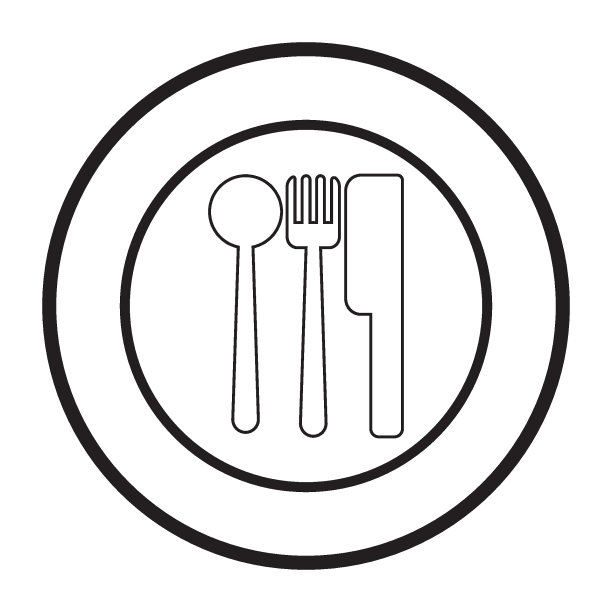 勺子和叉子标志图片下载