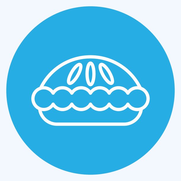 图标烹饪。适合教育符号。蓝眼睛的风格。简单的设计可编辑。设计模板向量。简单的说明图片下载