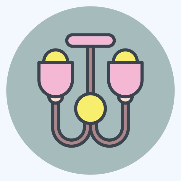 图标吊灯。适合作为House的标志。颜色风格交配。简单的设计可编辑。设计模板向量。简单的说明图片下载