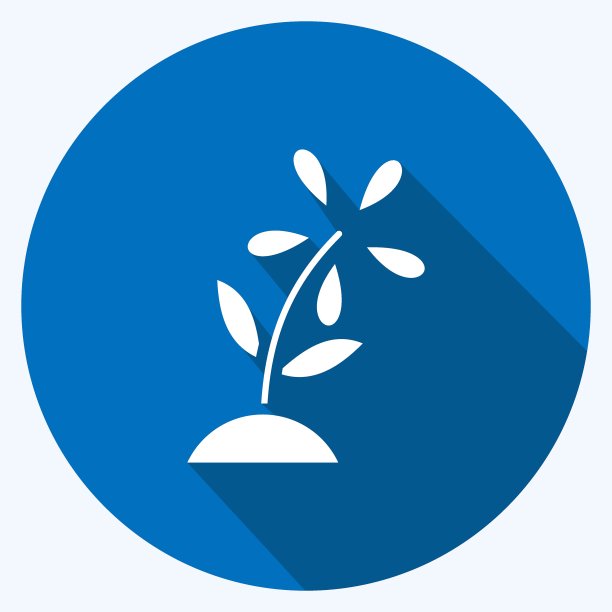 图标园艺。适合教育符号。长长的阴影风格。简单的设计可编辑。设计模板向量。简单的说明图片下载