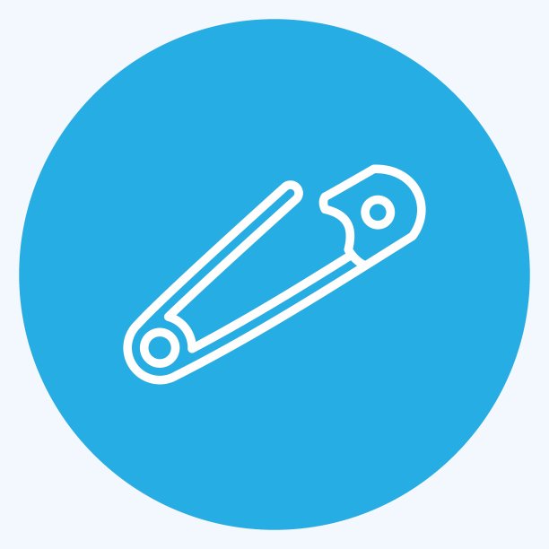 图标刺绣。适合教育符号。蓝眼睛的风格。简单的设计可编辑。设计模板向量。简单的说明图片下载