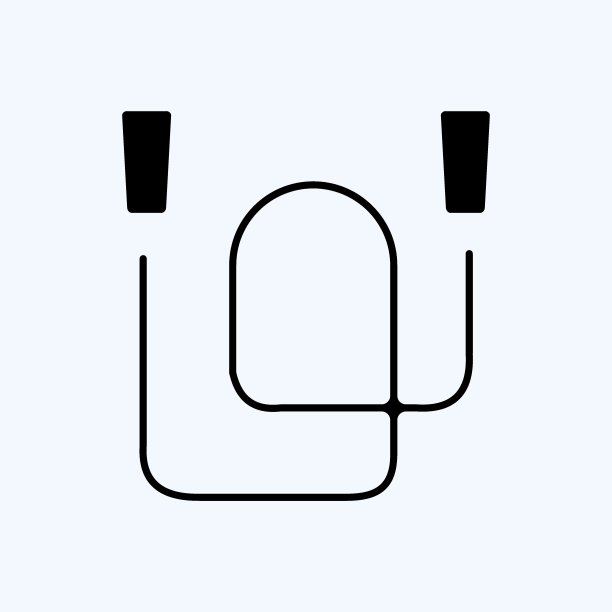 图标跳转绳索。适合健康的象征。字形风格。简单的设计可编辑。设计模板向量。简单的说明图片下载