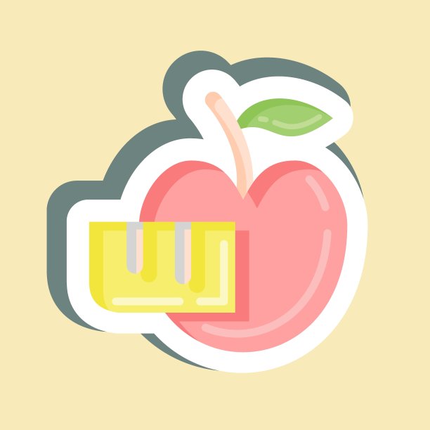 贴纸的身体保健。适合健康的象征。简单的设计可编辑。设计模板向量。简单的说明图片下载