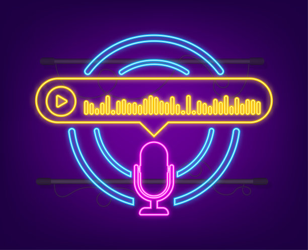 语音，录音信息，语音气泡。信使聊天界面。矢量插图。图片下载