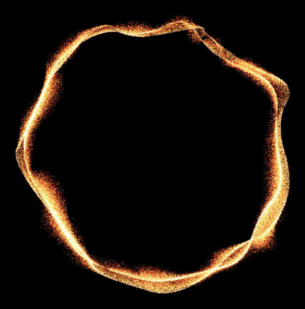 黑色背景上的飞行颗粒。图片下载