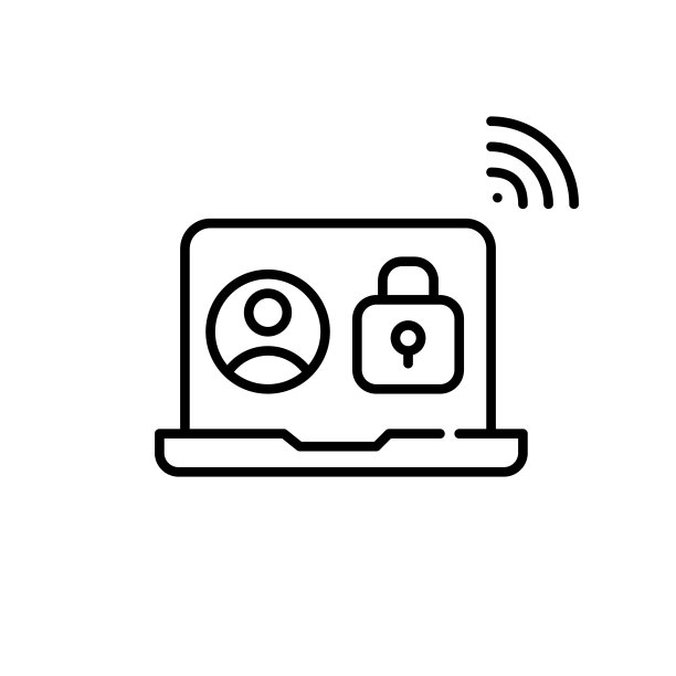 安全的用户在线个人资料像素完美可编辑描边线条图标图片下载