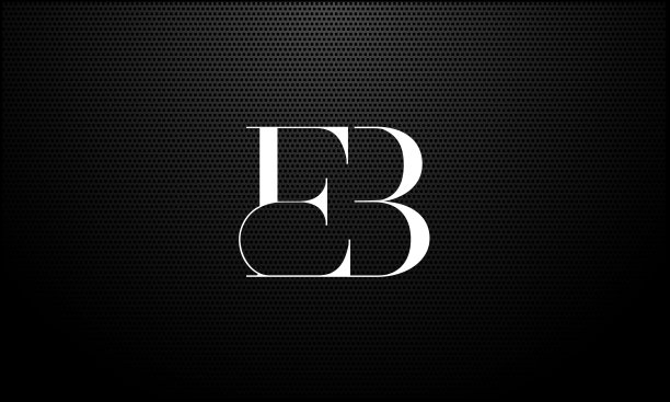 EB, BE抽象字母图标字母组合。图片下载