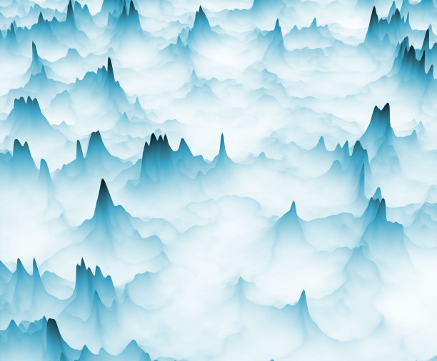 神奇的世界。超现实主义的景观。抽象的奇幻背景。三维演示图片下载