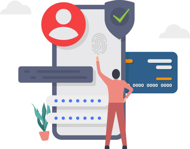 安全系统中的移动密码和人脸id图片下载