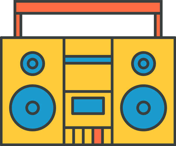 复古的多色唱机手柄流行图片下载