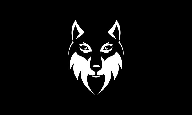 狼脸标志设计图片下载