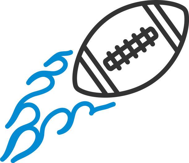 美式足球火球图标图片下载