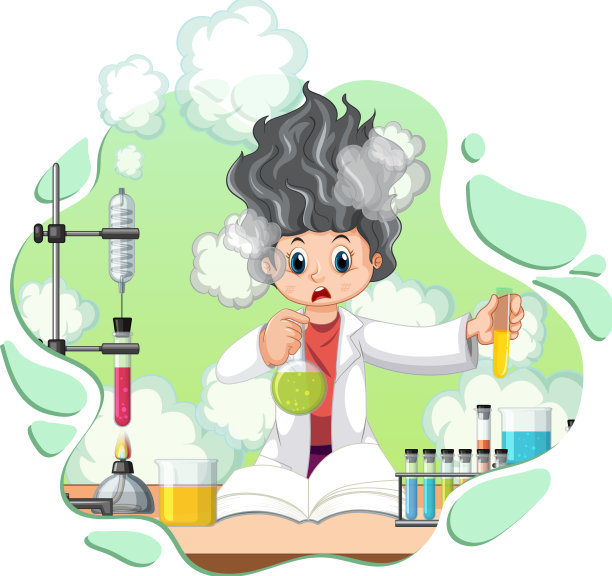 有趣的科学家实验在实验室图片下载