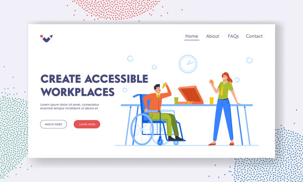 创建可访问的工作场所登录页面模板图片下载