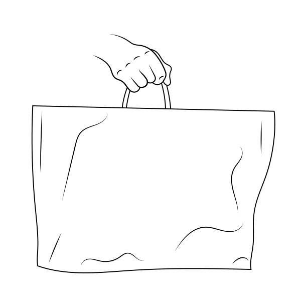 手提袋提纲草图图片下载