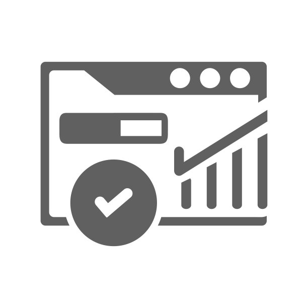 页面排名检查图标。字形样式向量EPS。图片下载