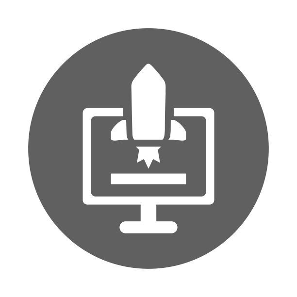 品牌发展图标。灰色的矢量图形。图片下载