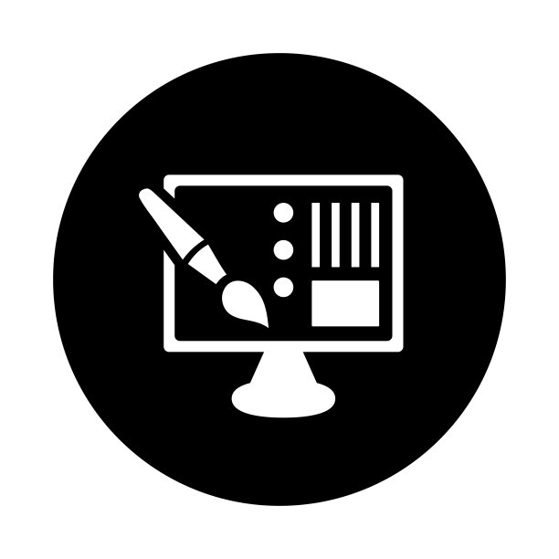 网页设计图标。黑色的矢量图形。图片下载