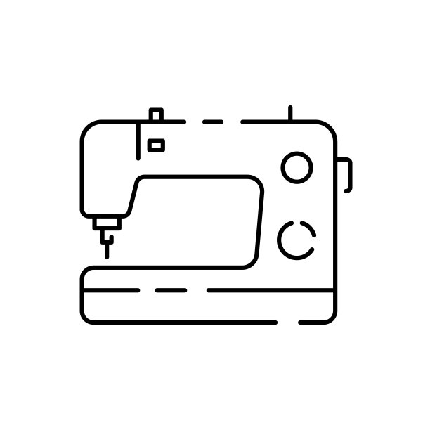 时尚工作室和缝纫线性矢量图标。工作室，裁缝店细线轮廓符号包。刺绣,制衣工作室。缝纫设备轮廓。缝纫机图片下载