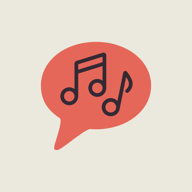 音符语音气泡图标图片下载