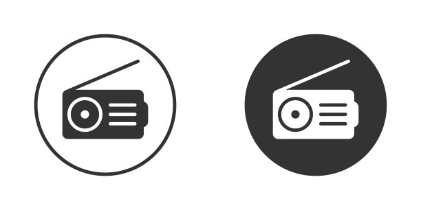 无线图标。简单的设计。平面向量插图。图片下载