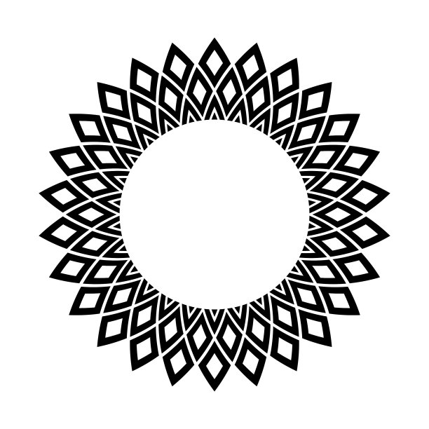 圆形框架的圆形图案图片下载