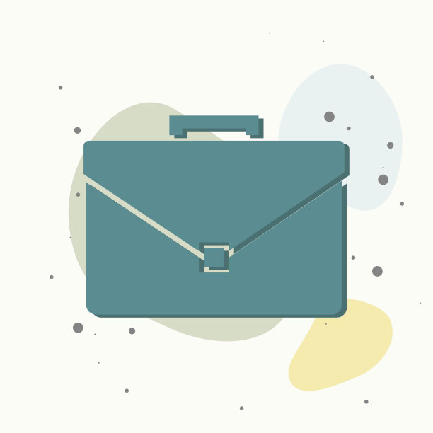 矢量行李箱图标在多色背景。图片下载