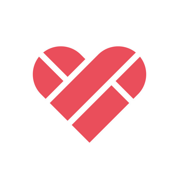 爱砖标志图标形象砖心图片下载