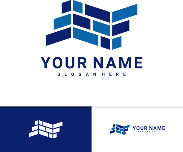 砖标志设计模板创意砖标志图片下载