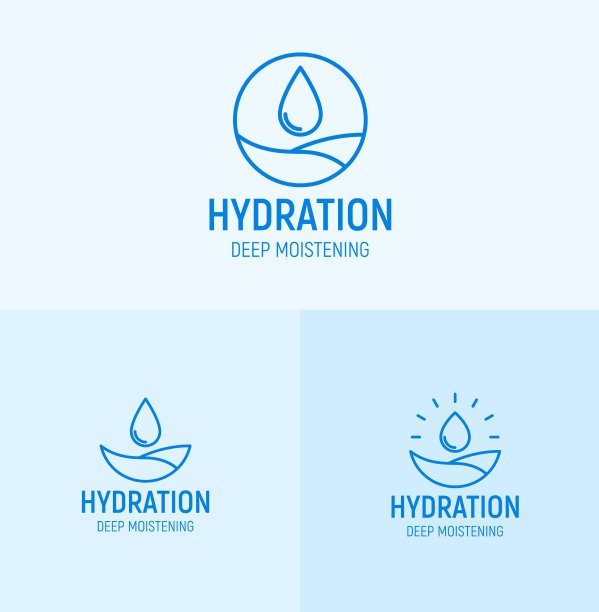 皮肤保湿产品标志图片下载