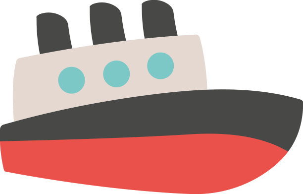 红色海洋船图片下载