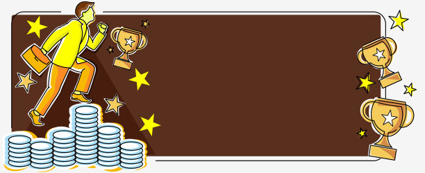 西装革履的商人爬上了钱堆图片下载